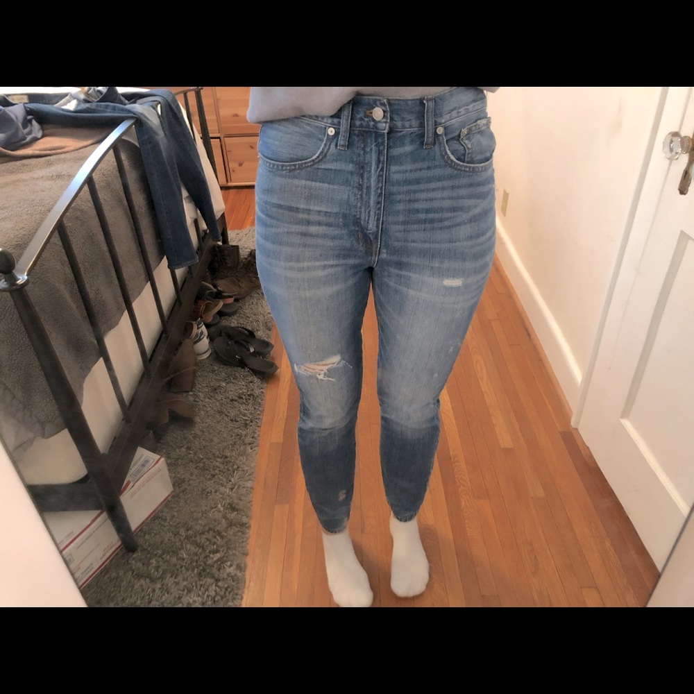 Madewell high rise rigid skinny